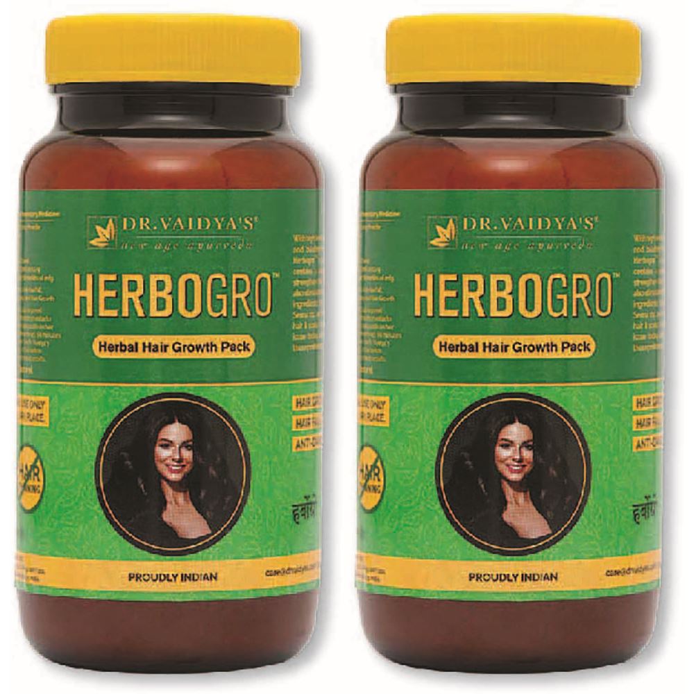 Dr. Vaidyas Herbogro Herbaal Hair Growth and Anti-Hairfall (150g, Pack of 2)