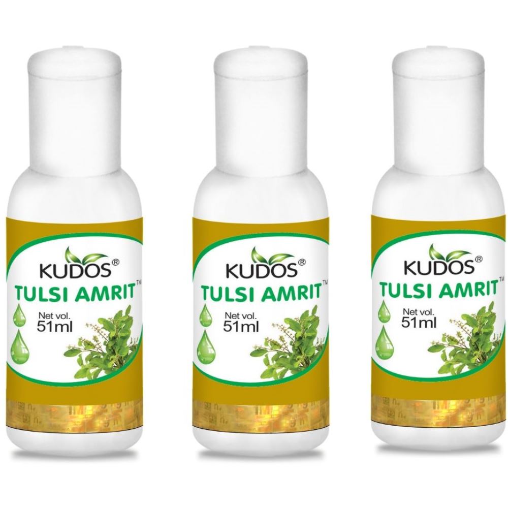 Kudos Vedic Tulsi Amrit (51ml, Pack of 3)