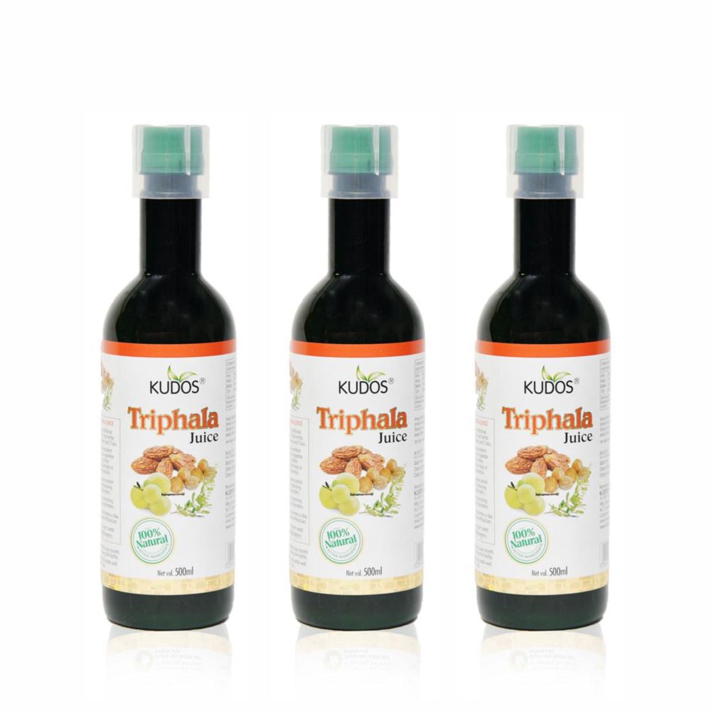 Kudos Triphala Ras (500ml, Pack of 3)