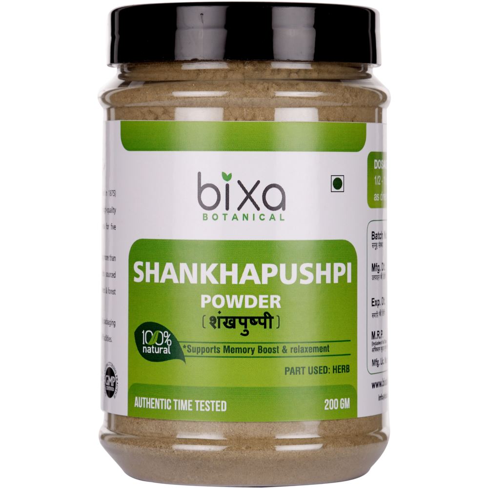 Bixa Botanical Shankhapushpi Herb Powder Convolvulus Pluricaulis (200g)