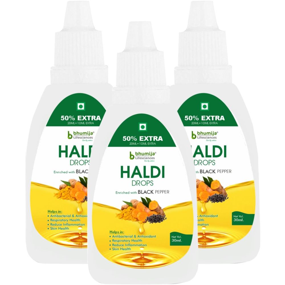 Bhumija Lifesciences Haldi Drops (30ml, Pack of 3)