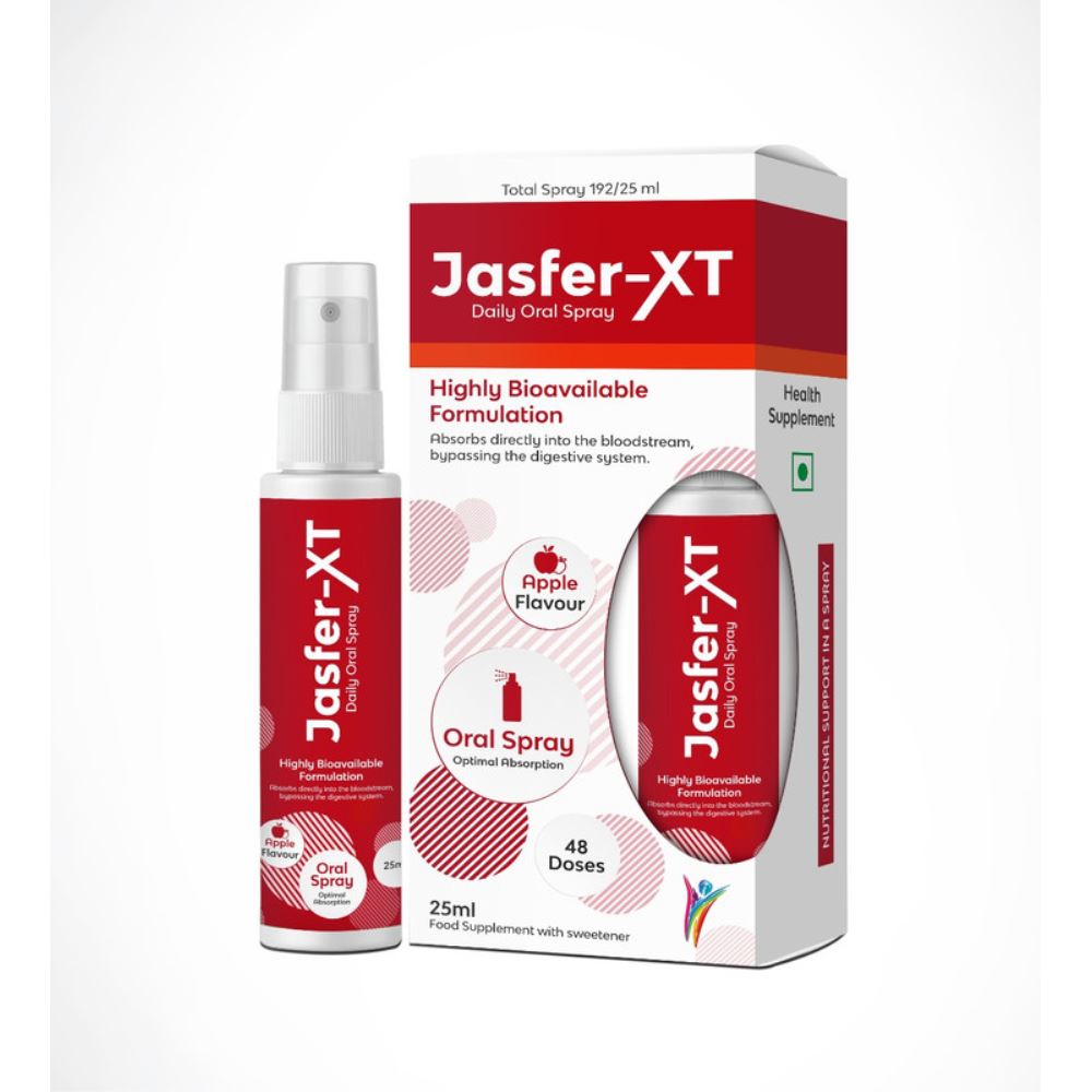 Nature Vedic Jasfer-Xt Iron Oral Spray-Boosts Immunity and Hemoglobin (25ml)