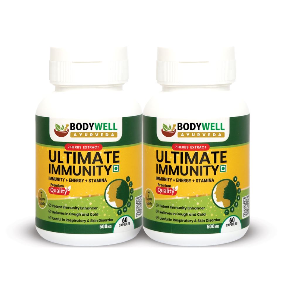 Bodywell Ultimate Immunity 500Mg Capsules (60caps, Pack of 2)