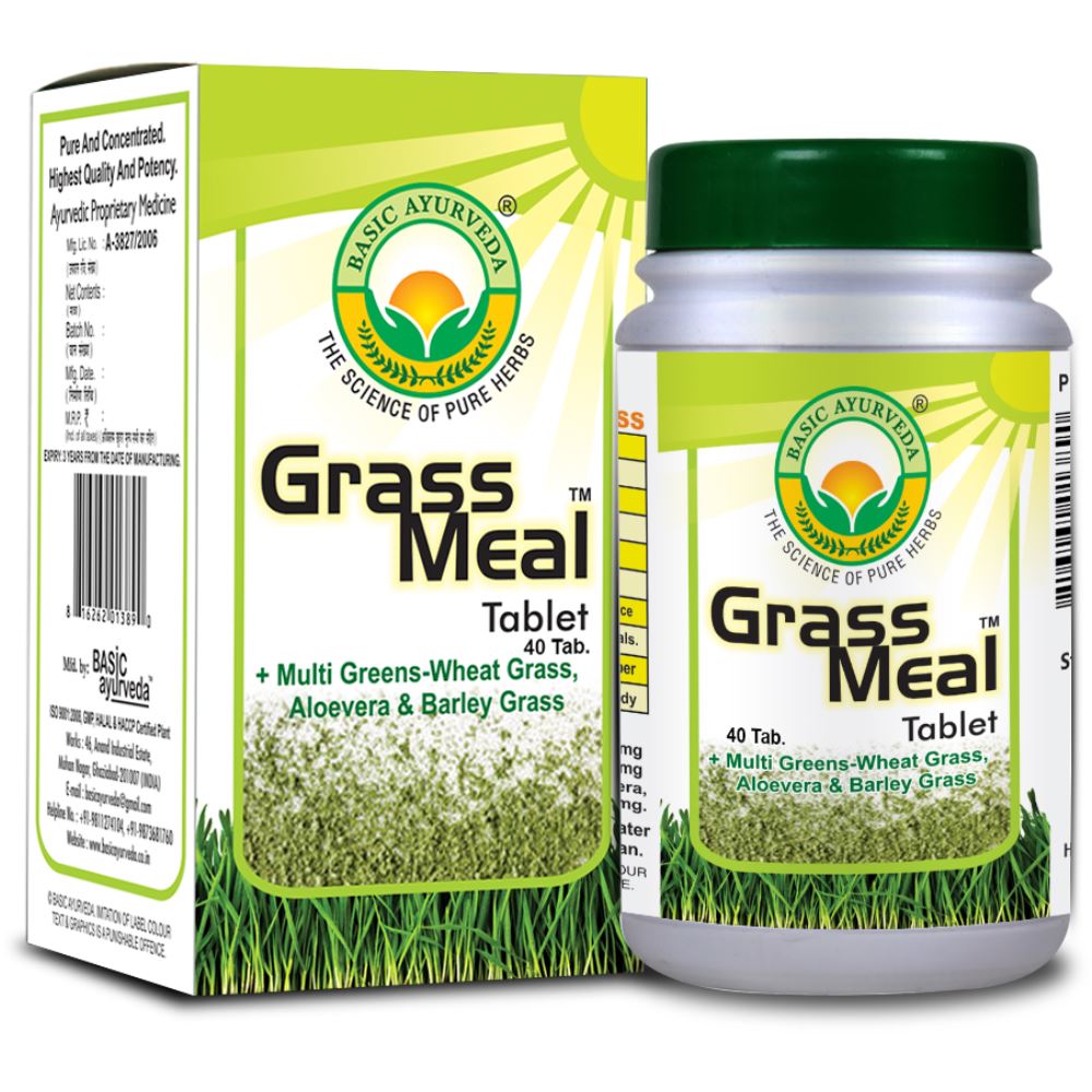 Basic Ayurveda Grass Meal Tablet (40tab)