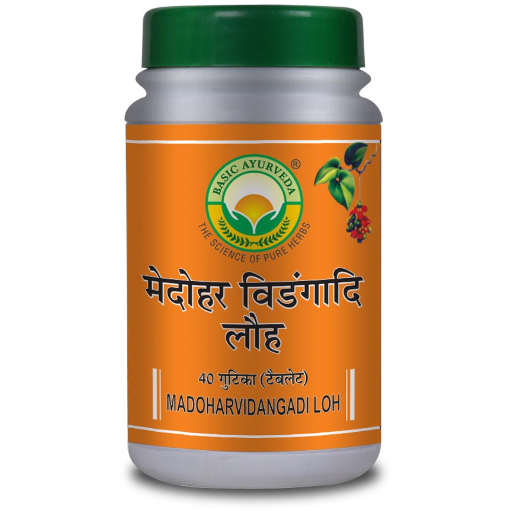 Basic Ayurveda Medohar Vidangadi Loh (40tab)