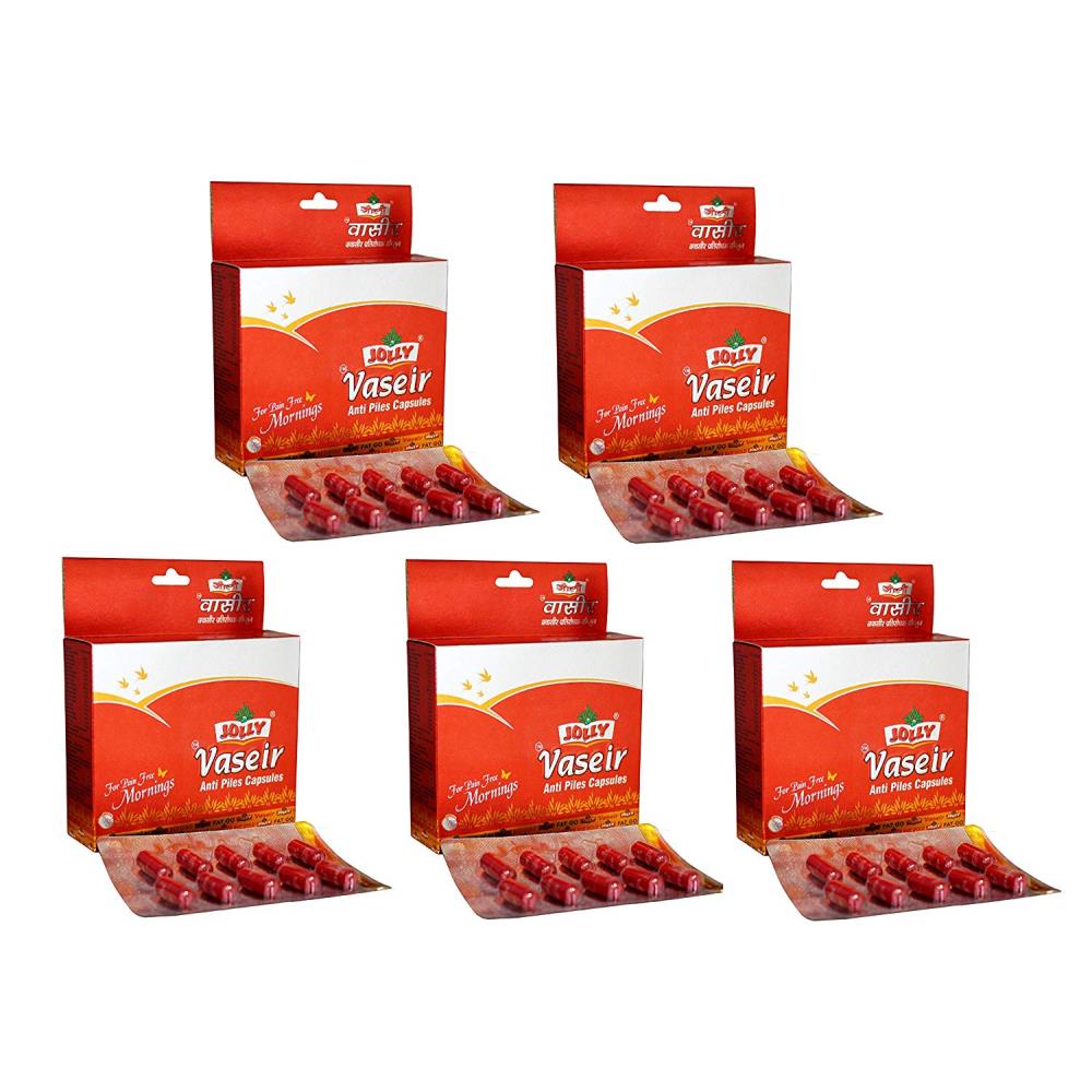 Jolly Vaseer Anti Piles Capsules (10caps, Pack of 5)