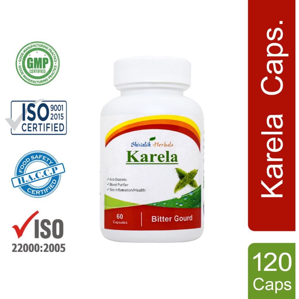 Shivalik Herbals Karela Capsule (60caps, Pack of 2)