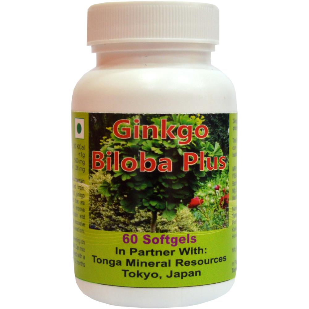 Tonga Herbs Ginkgo Biloba Plus Softgel (60Soft Gels)