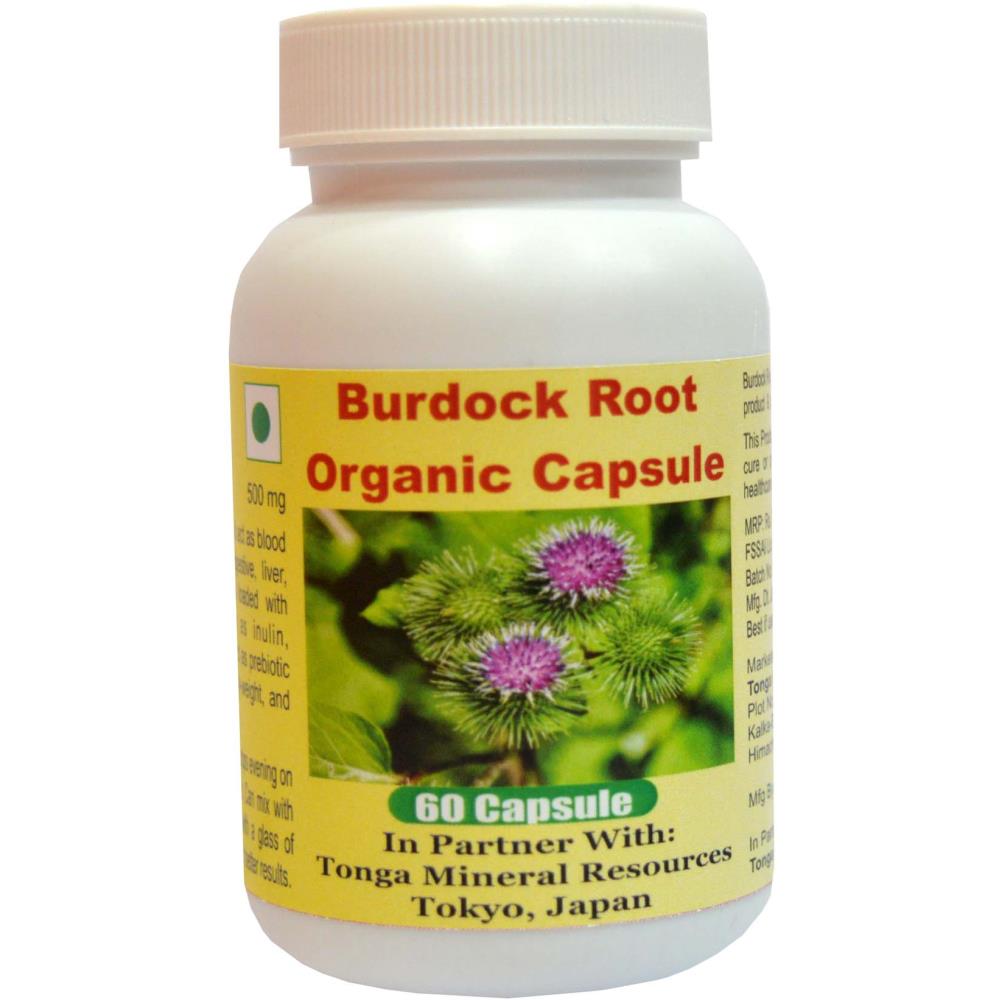 Tonga Herbs Burdock Root Organic Capsules (60caps)