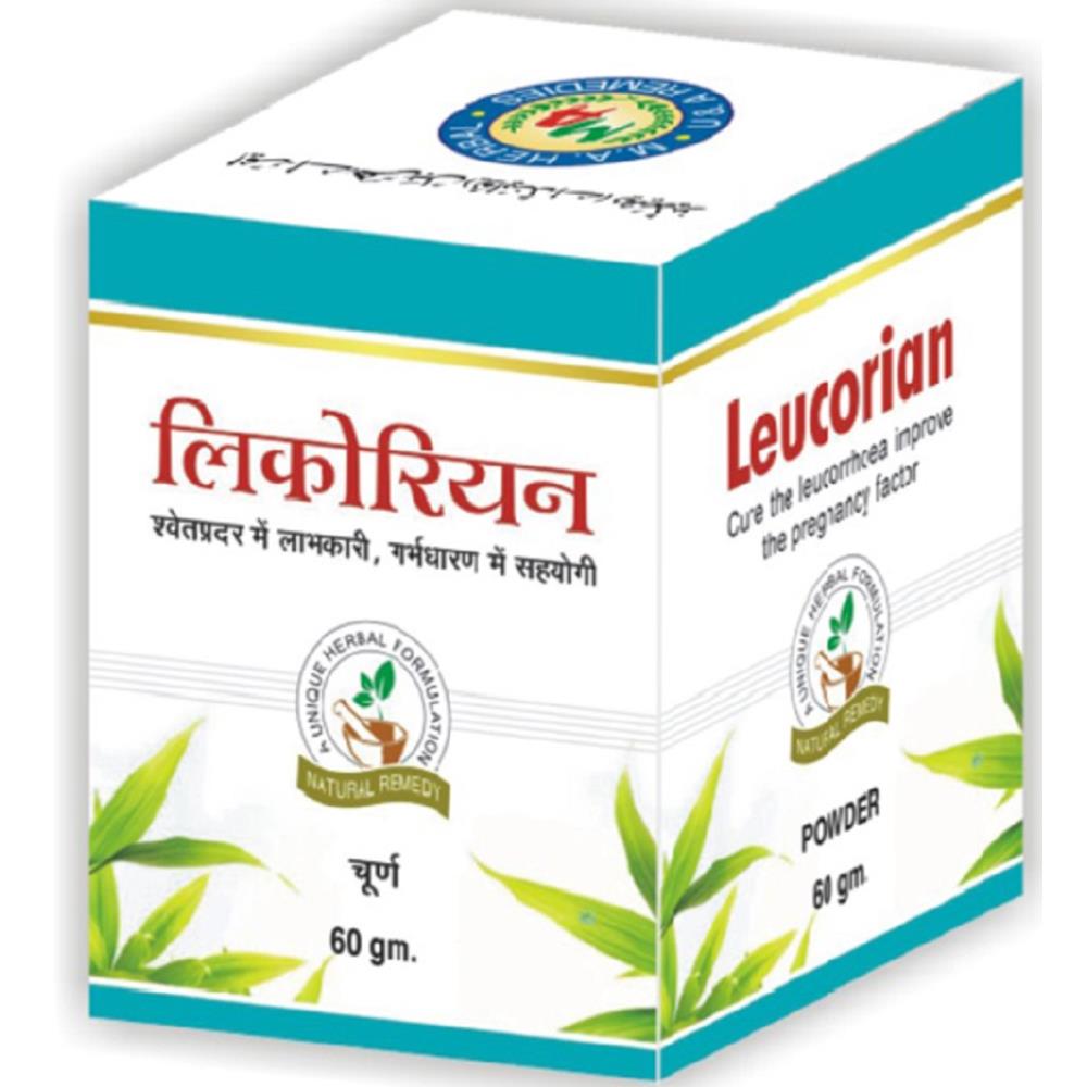 M A Herbal Leucorian Powder (60g, Pack of 2)