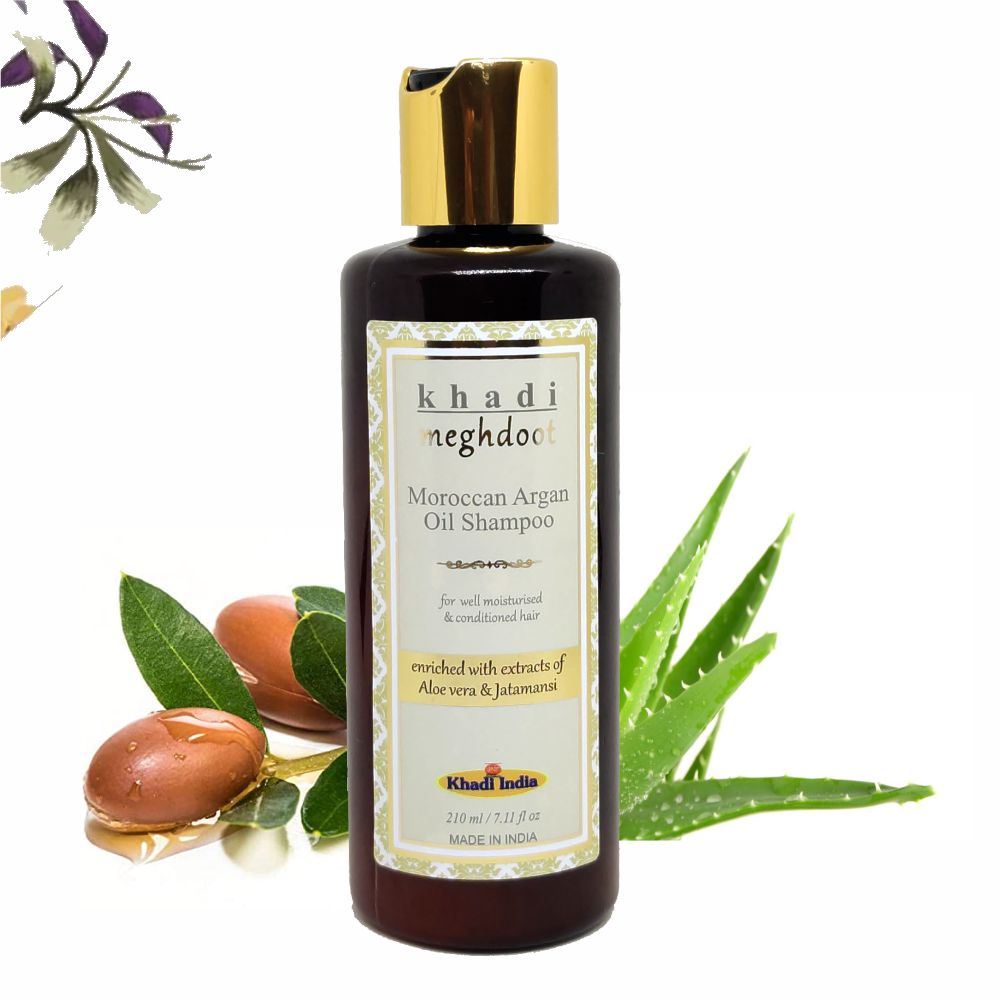 Khadi Meghdoot Moroccan Argan Oil Shampoo (210ml)