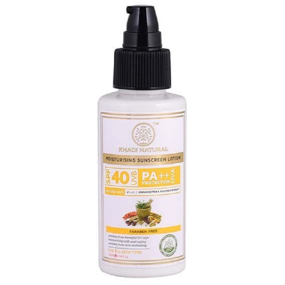 Khadi Natural Sunscreen Moisturising Lotion Spf 40 (100ml)