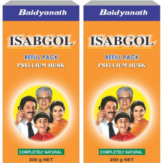 Baidyanath Ayurved Pure Isabgol (Psyllium Husk) (200g, Pack of 2)