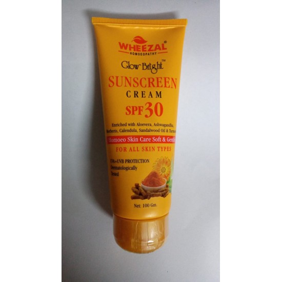 Wheezal  Glow Bright Sunscreen SPF 30 (100gm)