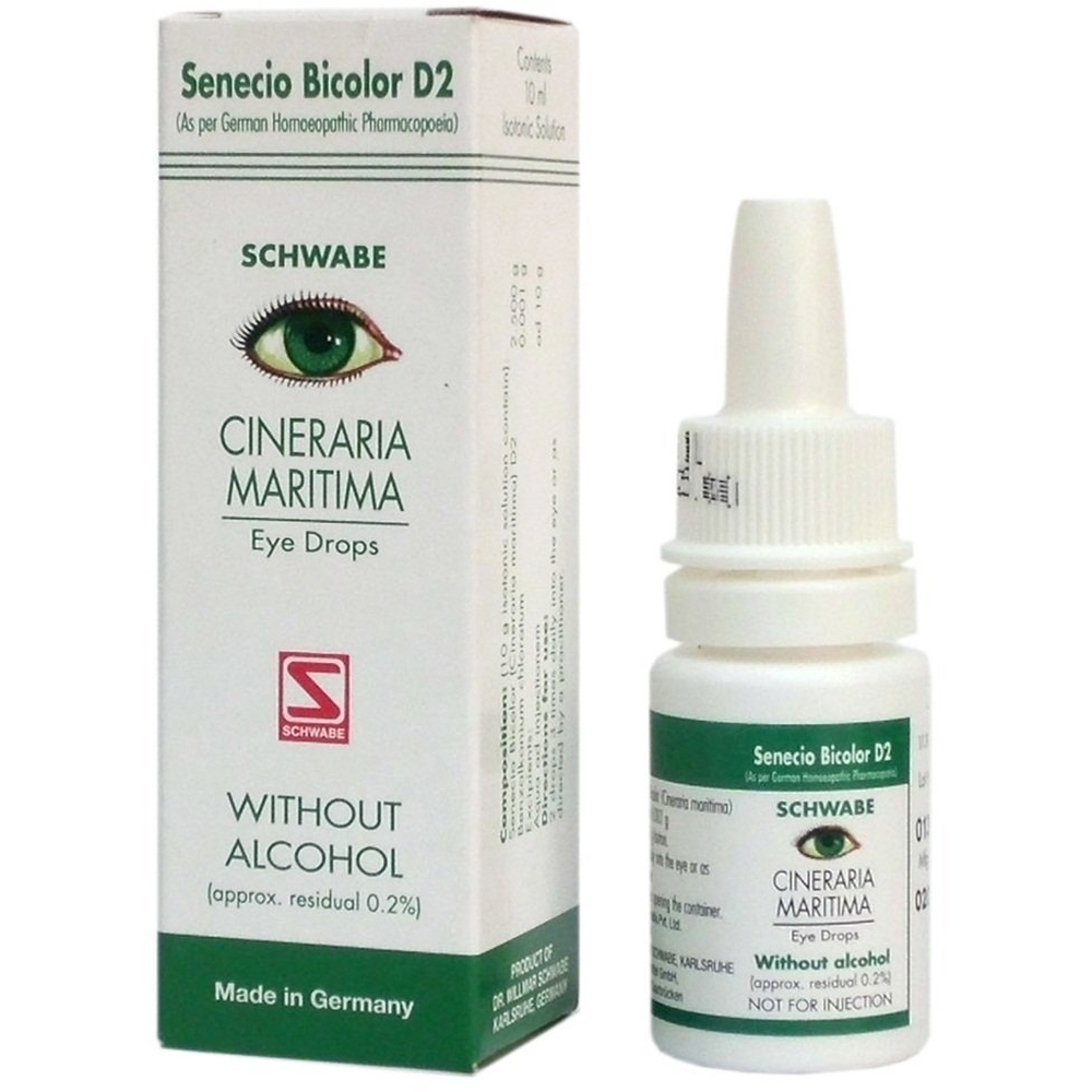 Willmar Schwabe Germany Cineraria Maritima Eye Drops (Without Alcohol) (10ml)