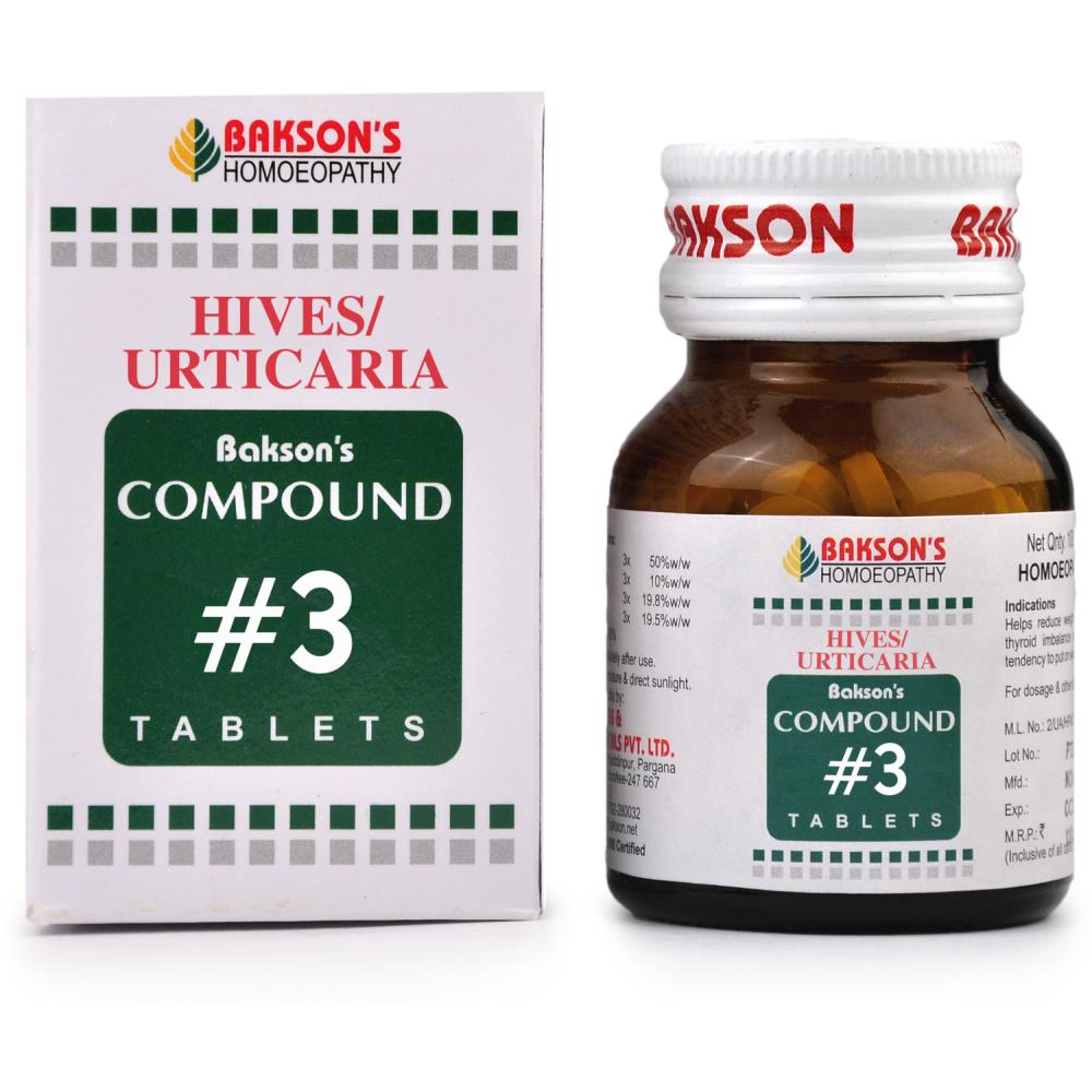 Bakson Compound No 3 (Hives/Urticaria) (100tab)