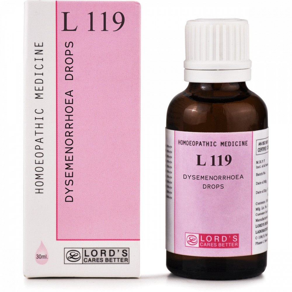 Lords L 119 Dysemenorrhoea Drops (30ml)