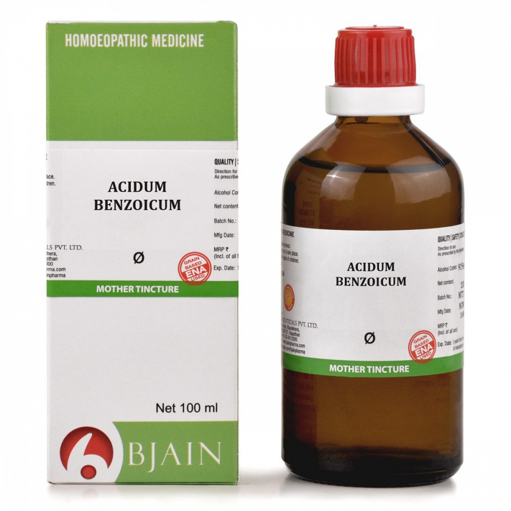 B Jain Acidum Benzoicum 1X (Q) (100ml)