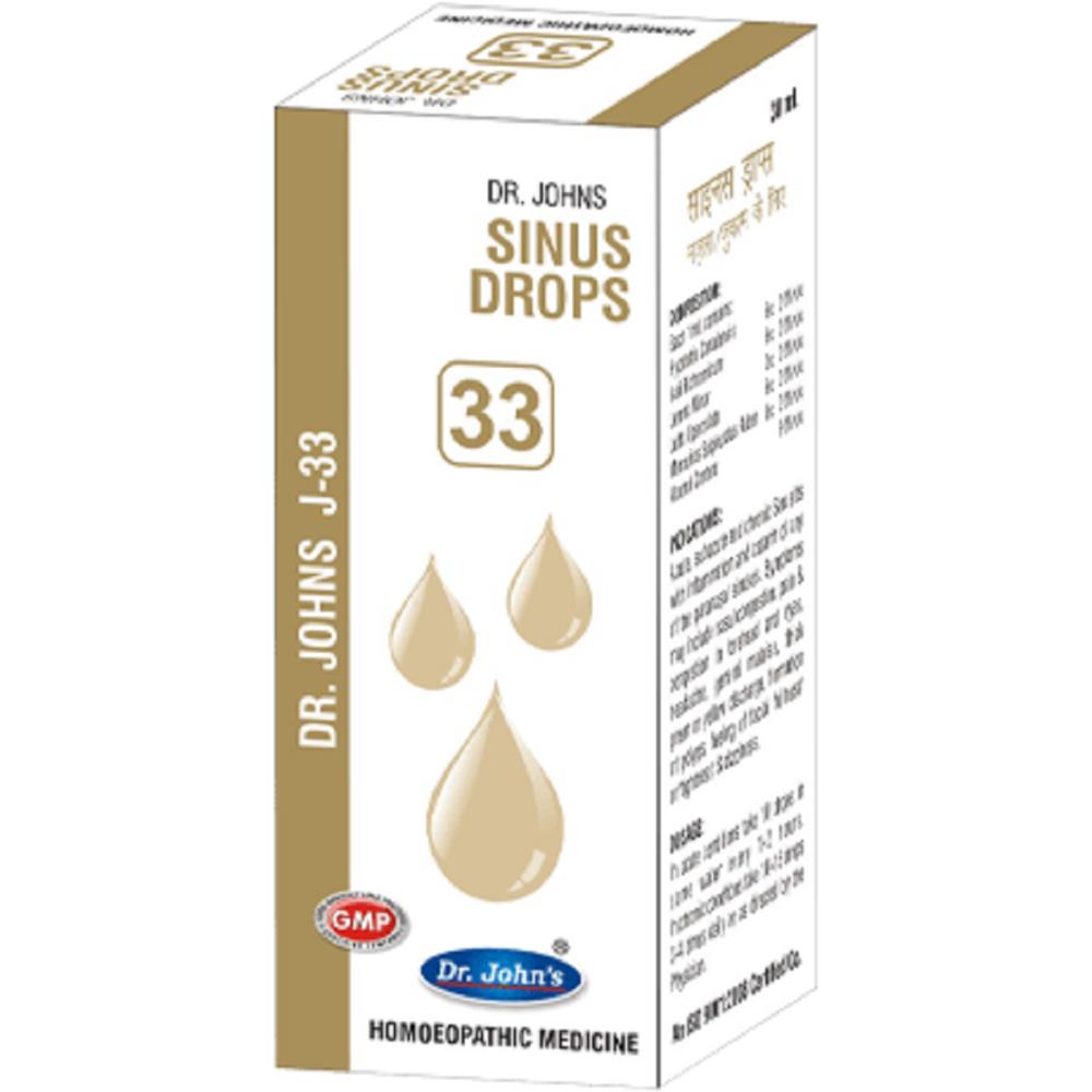 Dr John J 33 Sinus Drops (30ml)