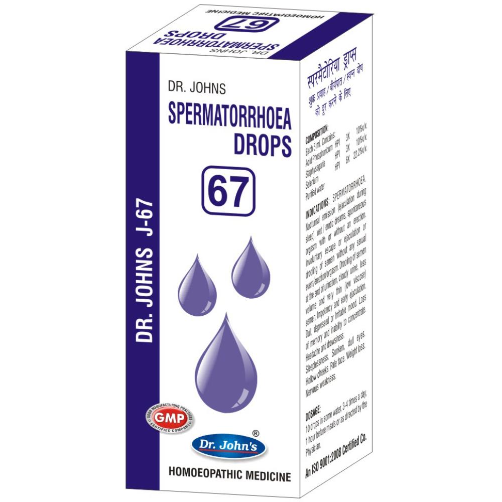 Dr John J 67 Spermatorrhoea Drops (30ml)