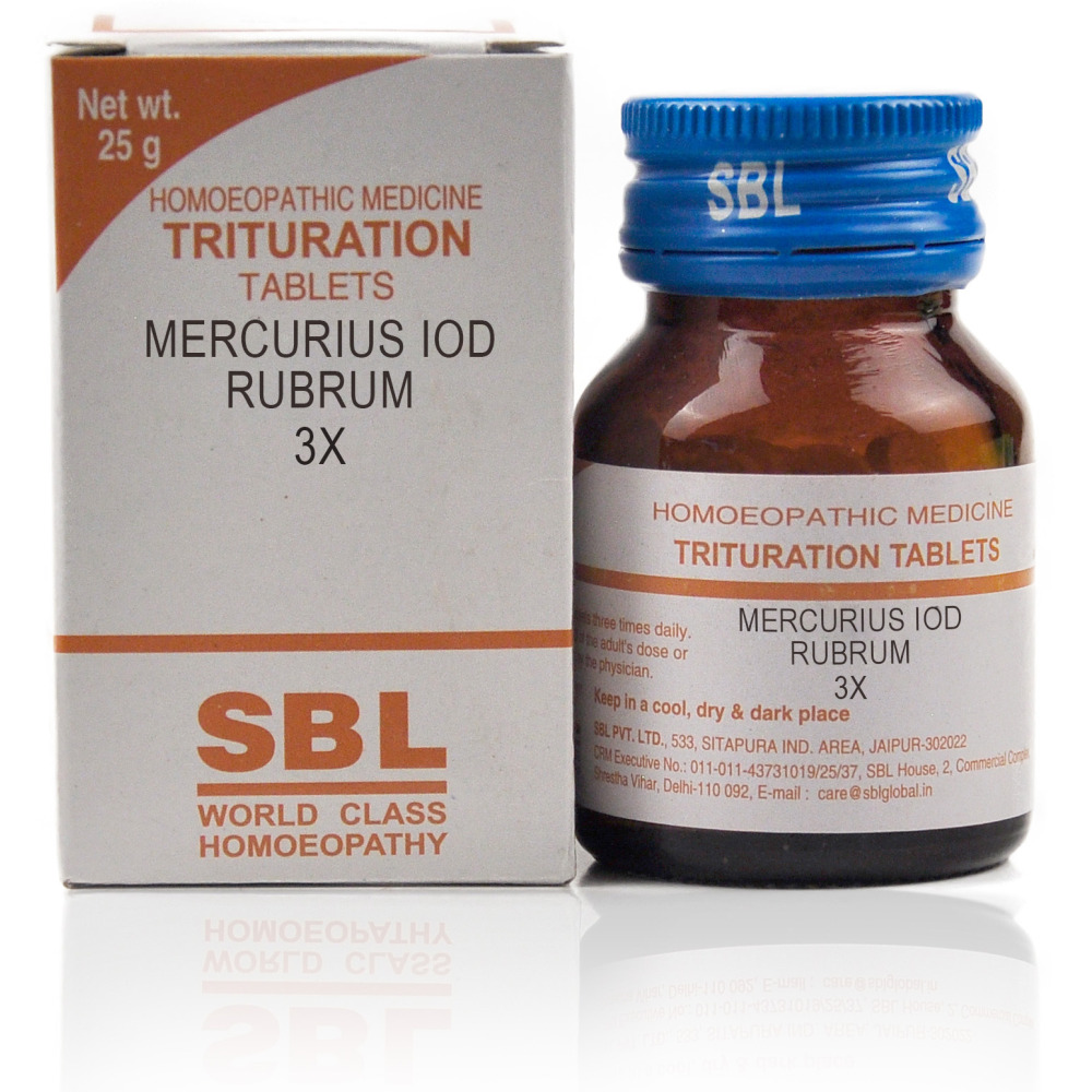 SBL Mercurius Iodatus Rubrum 3X (25g)